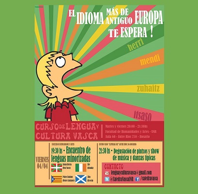 Basque langauge and culture promotional poster